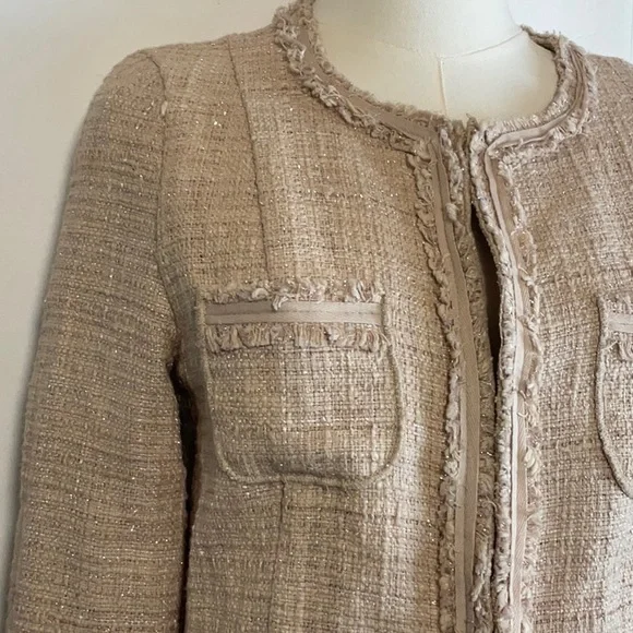 Request Blazer Jacket Beige Tan Size Small - Picture 3 of 8